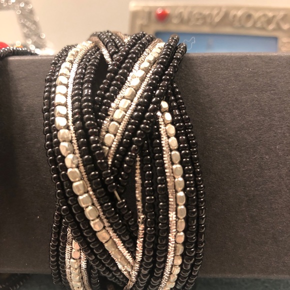 Bundle of 2 - Cuff-style Beaded Bracelets - Picture 6 of 7